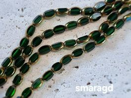 Glasperlen mit Goldrand - DIY, Schmuck, Handarbeit, Kreativ