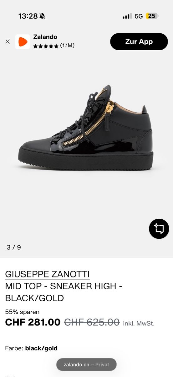 Zanotti Scarpe da uomo: Giuseppe Zanotti Sneaker High NEU 100% ECHT – Nuovo (secondo la descrizione) da Aarburg venduto da kor_zmw5 5