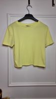 Stradivarius Crop Top, Gr. M, Sommerfarbe Gelb