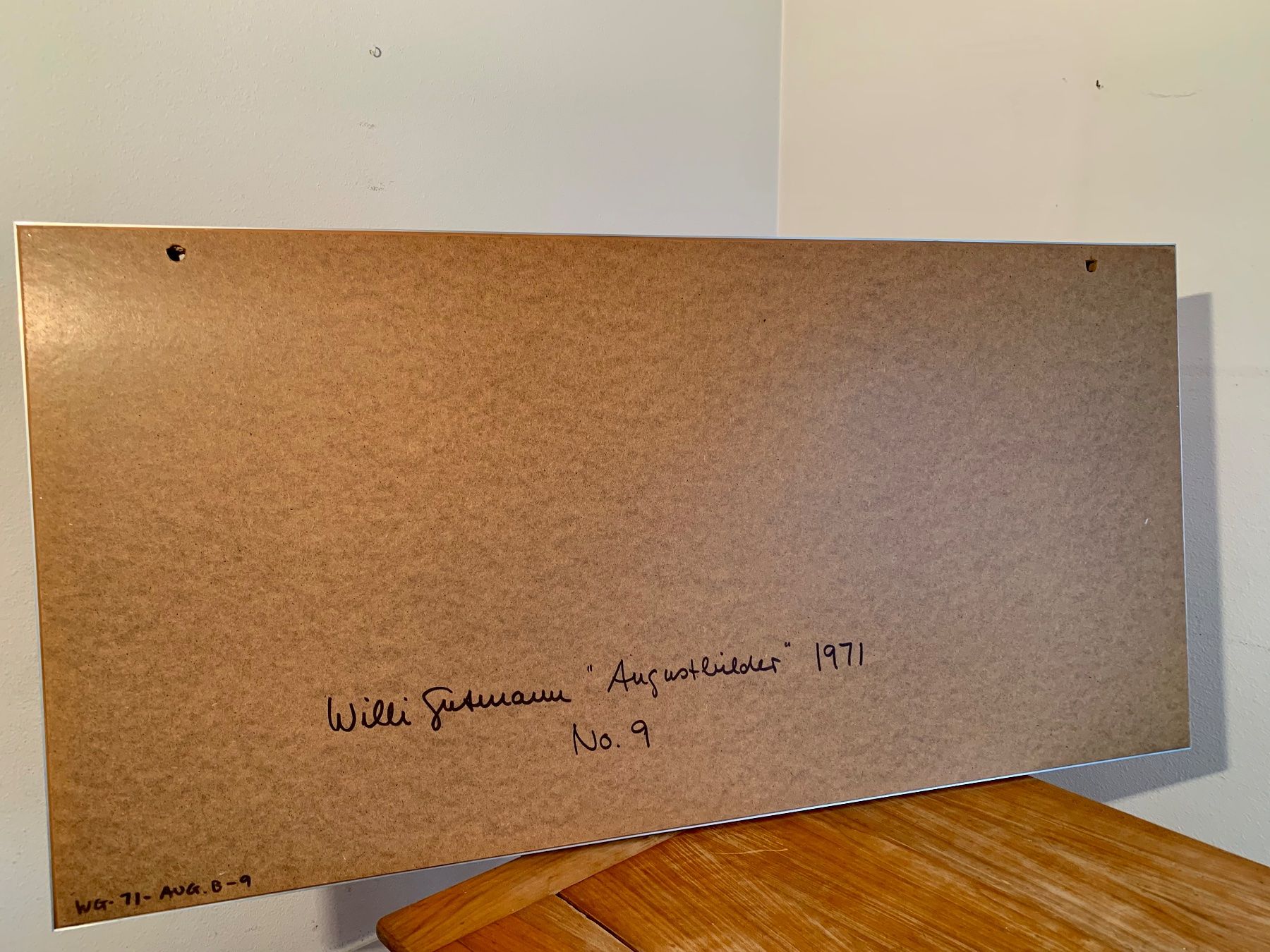 Dipinti: Original CH Willi Gutmann Acrylgemälde 1971 Augustbild Nr 9 – Usato da Meilen venduto da duppa 1