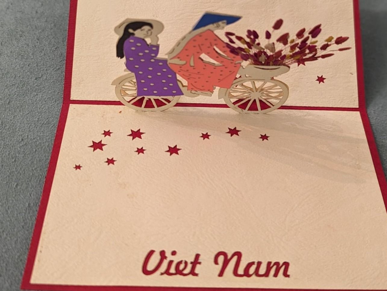Cartoline postali: Vietnam  3 cards ,hand made – Usato da Porrentruy venduto da jmbechir 2