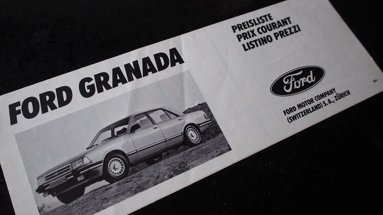 Ford Documenti: Ford Granada Preisliste 9.1981 – Usato da Zofingen venduto da sosalinos01
