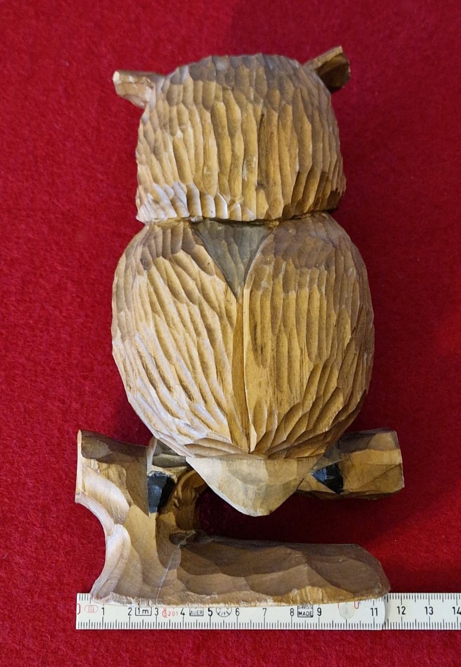 Statuette: Eule auf Ast, Holz schön detailliert geschnitzt ca. 19cm – Usato da Zürich venduto da silver-team 8