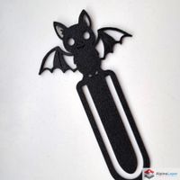 Cute Bat Bookmark 3D Printed Black Book Marker