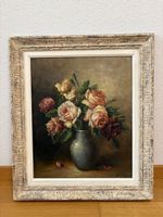 52.5 cmbreitx60.5 cmhoch/L.Vogt/ Ölgemälde Rosenstillleben💐