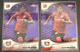 2x Topps Chrome 22/23 Adam Hložek Purple Lot Numbered 
