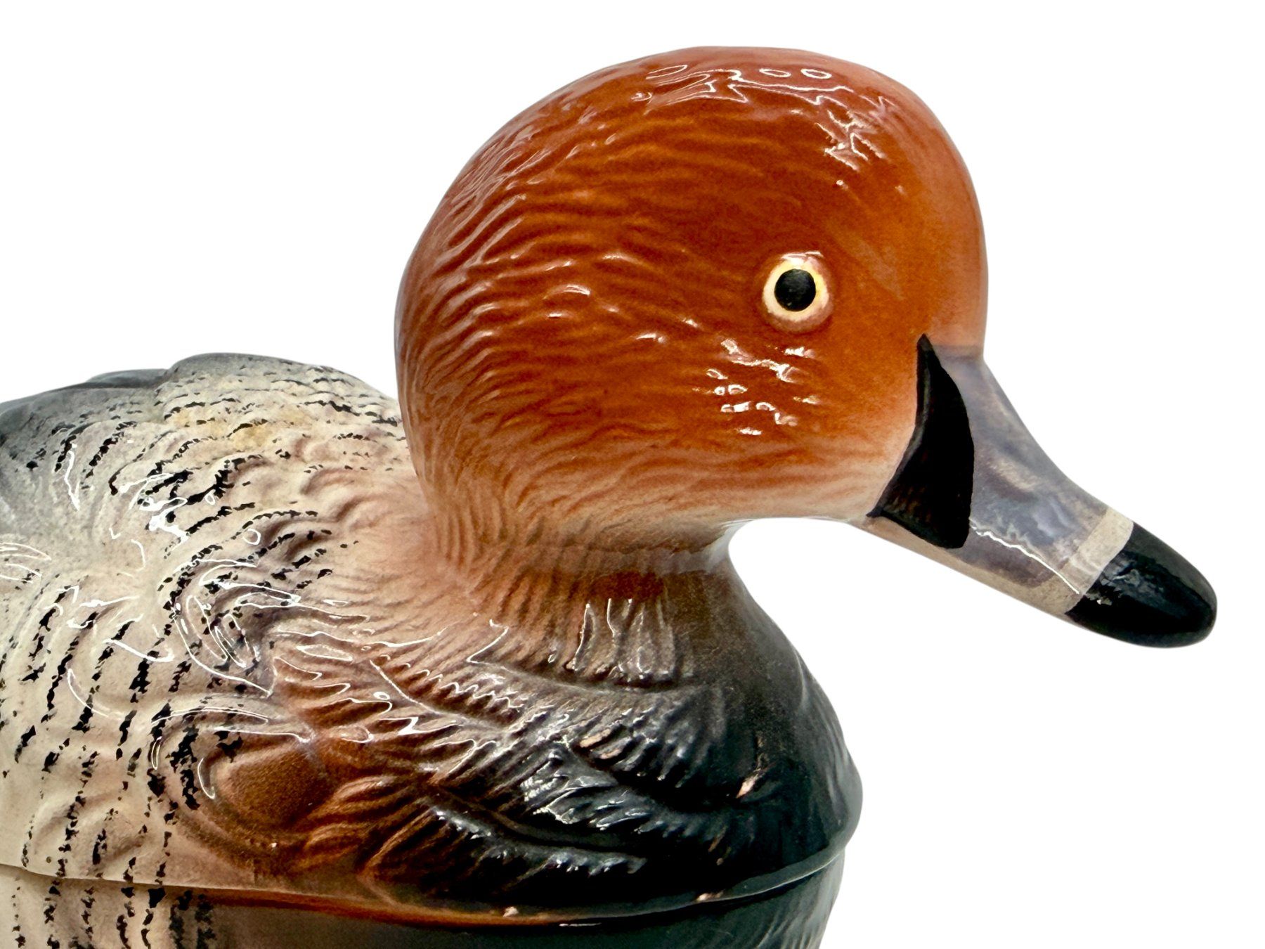 Ciotole: Michel Caugant, terrine canard en faience, signée – Usato da Morges venduto da magicle 5