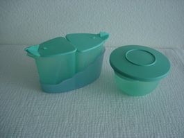 Tupperware Zuckerdose & Milchkännchen, 2 Aufbewahrungs-Box
