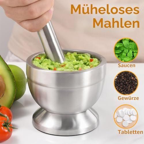 Sonstiges für das Kochen & Backen: Mörser Stössel 10cm (3.9") Durchmesser – Neu und originalverpackt aus Hundwil von pak_7zvn 2