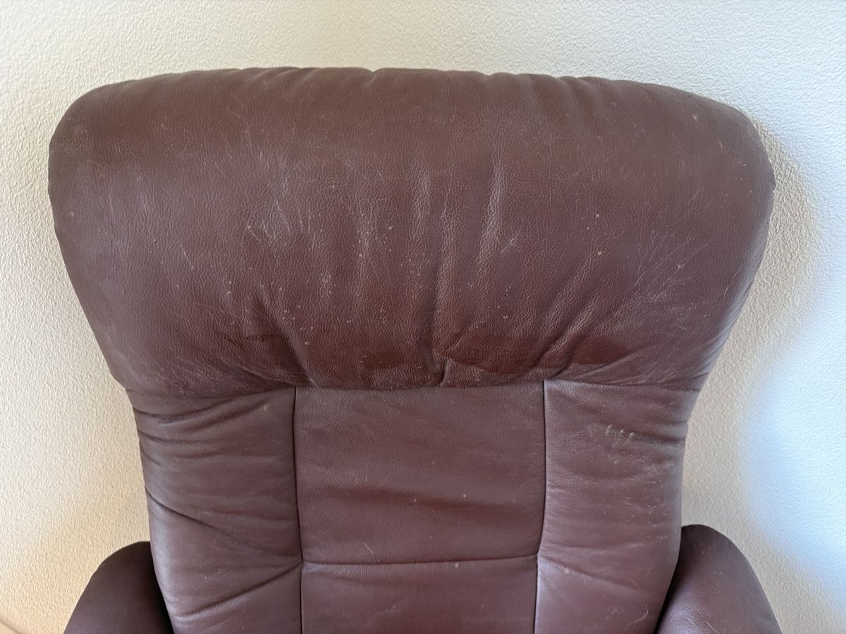 Sessel: Sessel braun Leder mit Holzfuss  – Gebraucht aus Wetzikon ZH von philippe_22 2
