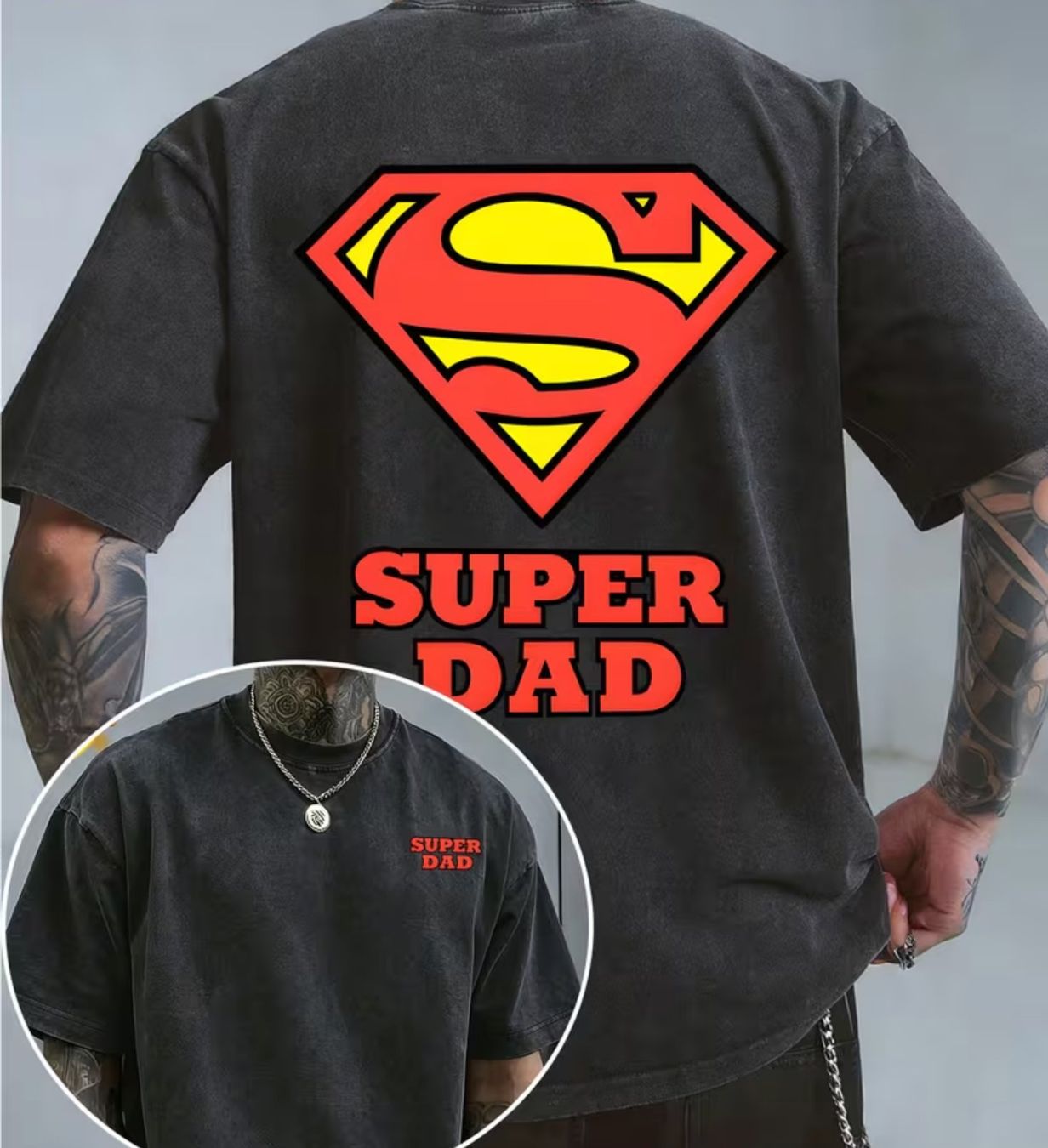 T-shirts: Super Dad T-Shirt – D'occasion à Reinach BL par Deinfashion 6