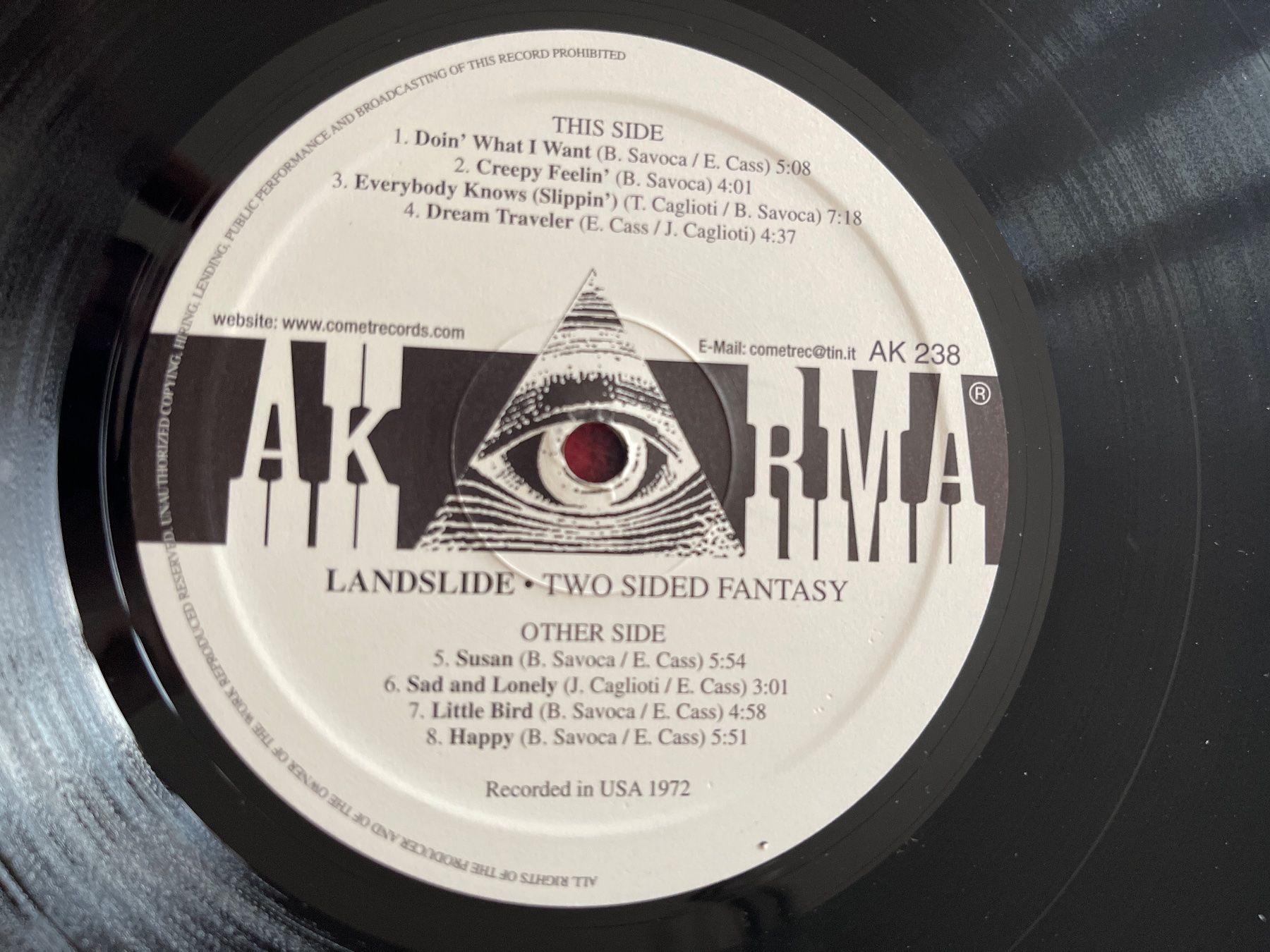 Dischi in vinile: S1190/Landslide Two Sided Fantasy – Usato da Frutigen venduto da Philippe_jsp 3