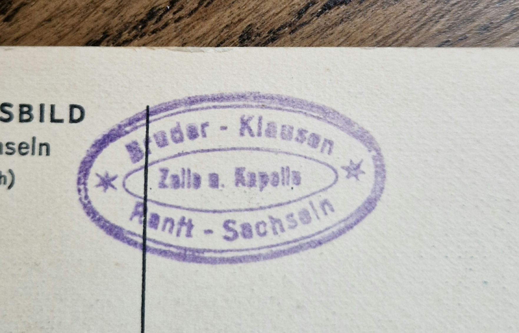 Cartoline postali: off. Jubiläumsbild Bruderklausenbund Sachseln, Stempel – Usato da Ebikon venduto da Donar50 1