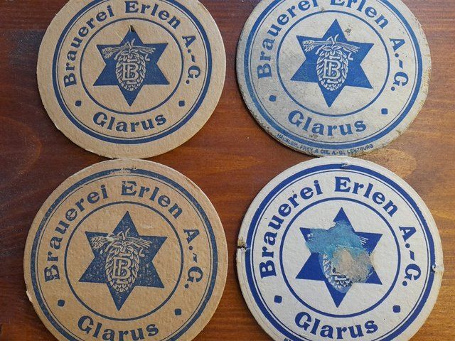 Sottobicchieri: Bier Brauerei Erlen Glarus Bierdeckel – Usato da St.Gallen venduto da Stocken64 3