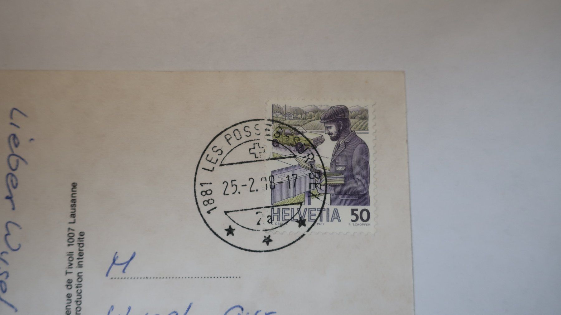 Cartes postales: Gryon 1988 – D'occasion à Cormoret par Pascalll2001 4
