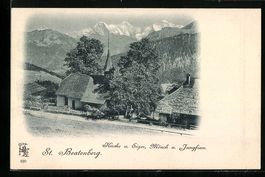 St. Beatenberg, Kirche, Eiger, Mönch un