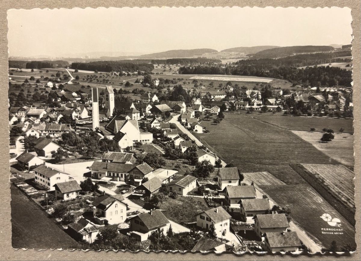 Cartoline postali: Flugaufnahme Wängi – Usato da Luzern venduto da Balbel