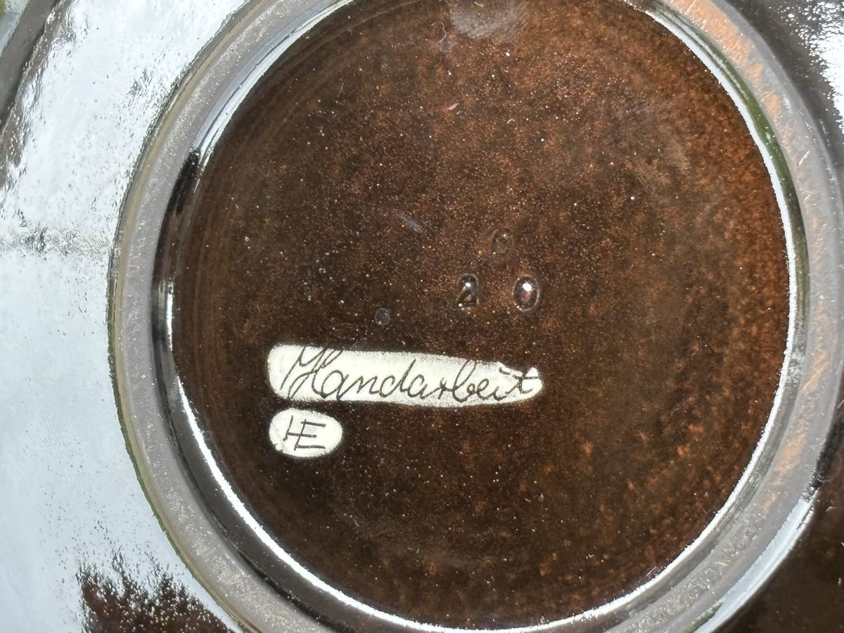Ciotole: Handbemalte Keramikschale mit Fischmuster – Usato da Würenlos venduto da Ashley24 3