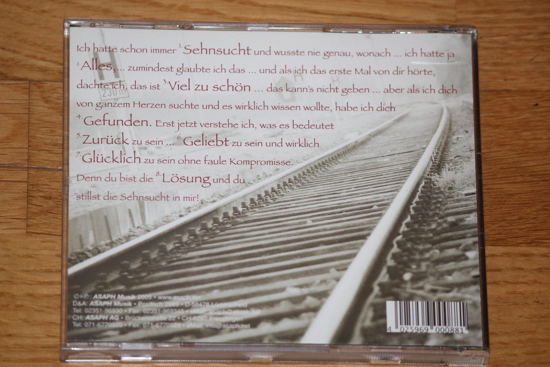 CDs: SUSANNE MÄTZOLD - Zurück – Gebraucht aus Wichtrach von LuckyLuke69 1
