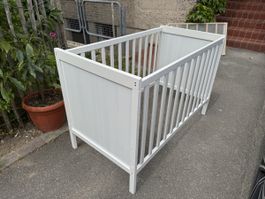Kinderbett, 60x120cm, weiss,