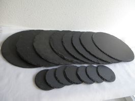 8 Schieferplatten, 7 Untersetzer, Tischdeko oder Platzteller
