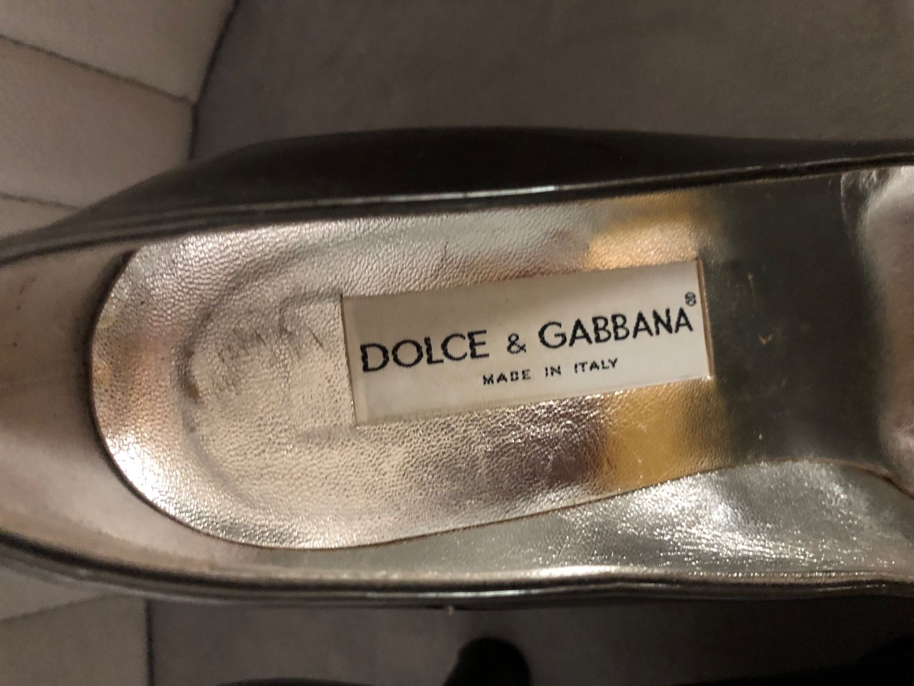 Dolce & Gabbana Scarpe da donna: Dolce&Gabbana Highheels platinum – Usato da St. Moritz venduto da Capricorn88 1