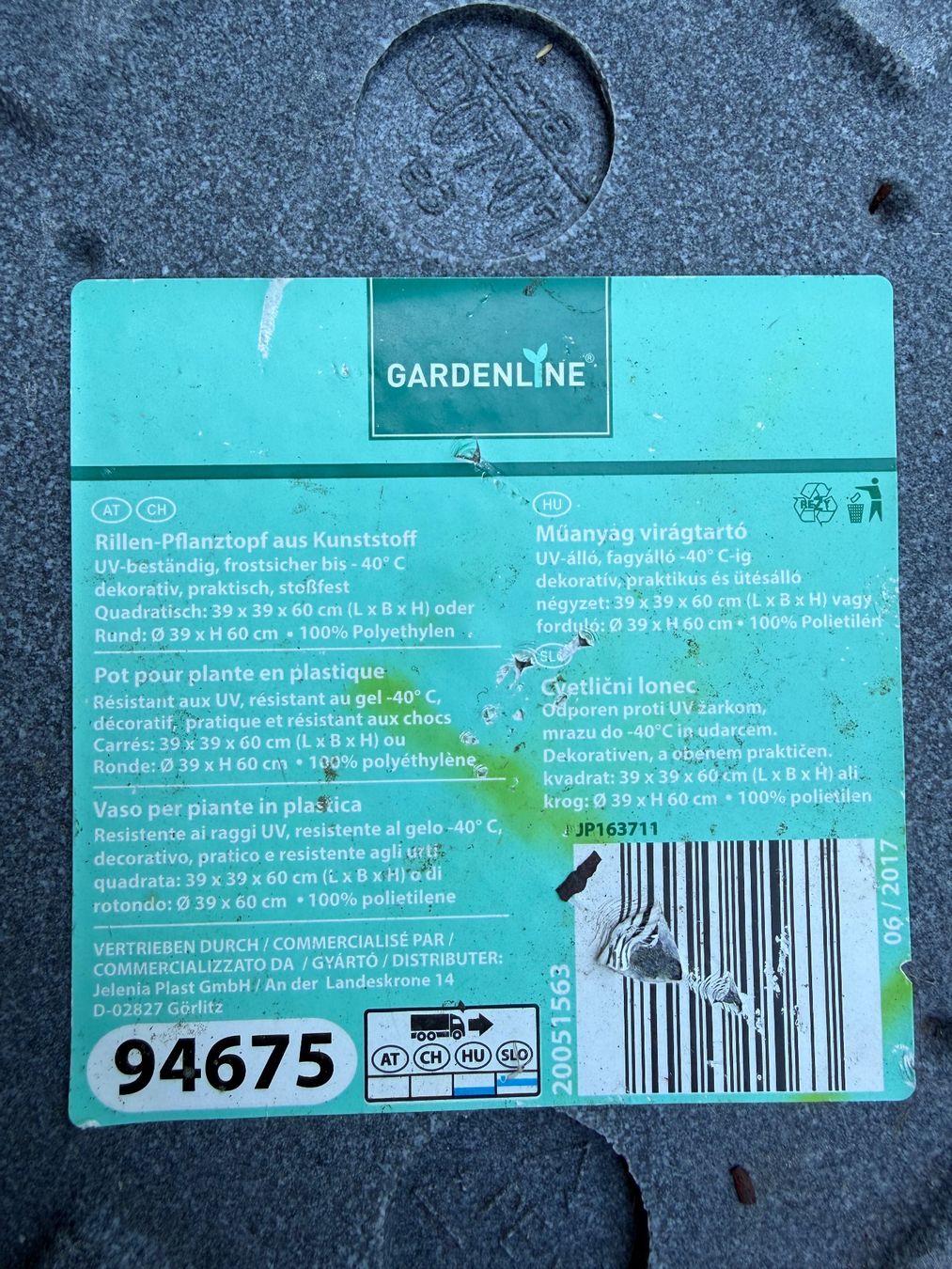 Blumentöpfe: Gardenline Planzentöpfe 60cm Anthrazit – Gebraucht aus Wiesendangen von Kleine11 6