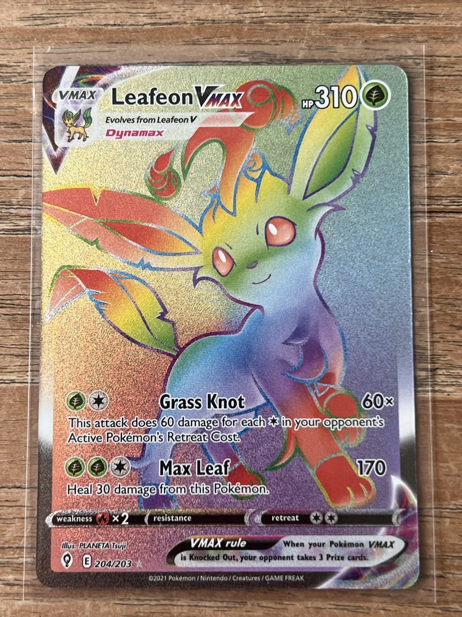 Pokémon Sammelbilder & Trading cards: Evolving Skies Leafeon Vmax #204 – Neu (gemäss Beschreibung) aus Zollikon von inf_l5jd