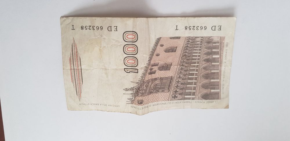 10 Alte Italienische Lire Banknoten – Sammler-Reproduktion Von 1866–1895