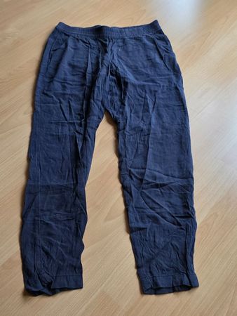 Sommerhose, Stoffhose, leicht & luftig, Gr. 36, Dunkelblau
