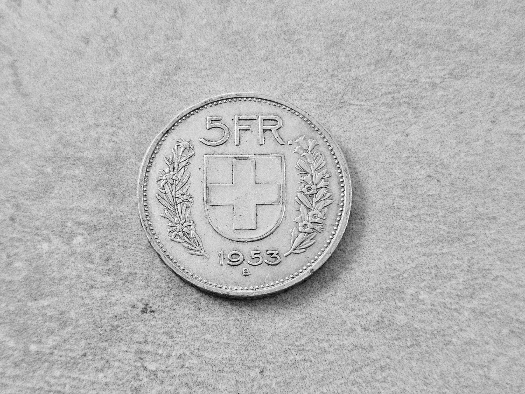 Tutti le monete: 1953 5-Franken Münze Silber – Usato da Kilchberg ZH venduto da Richard_