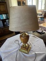 Schöne Stehlampe Holz & Messing, guter Zustand 💡