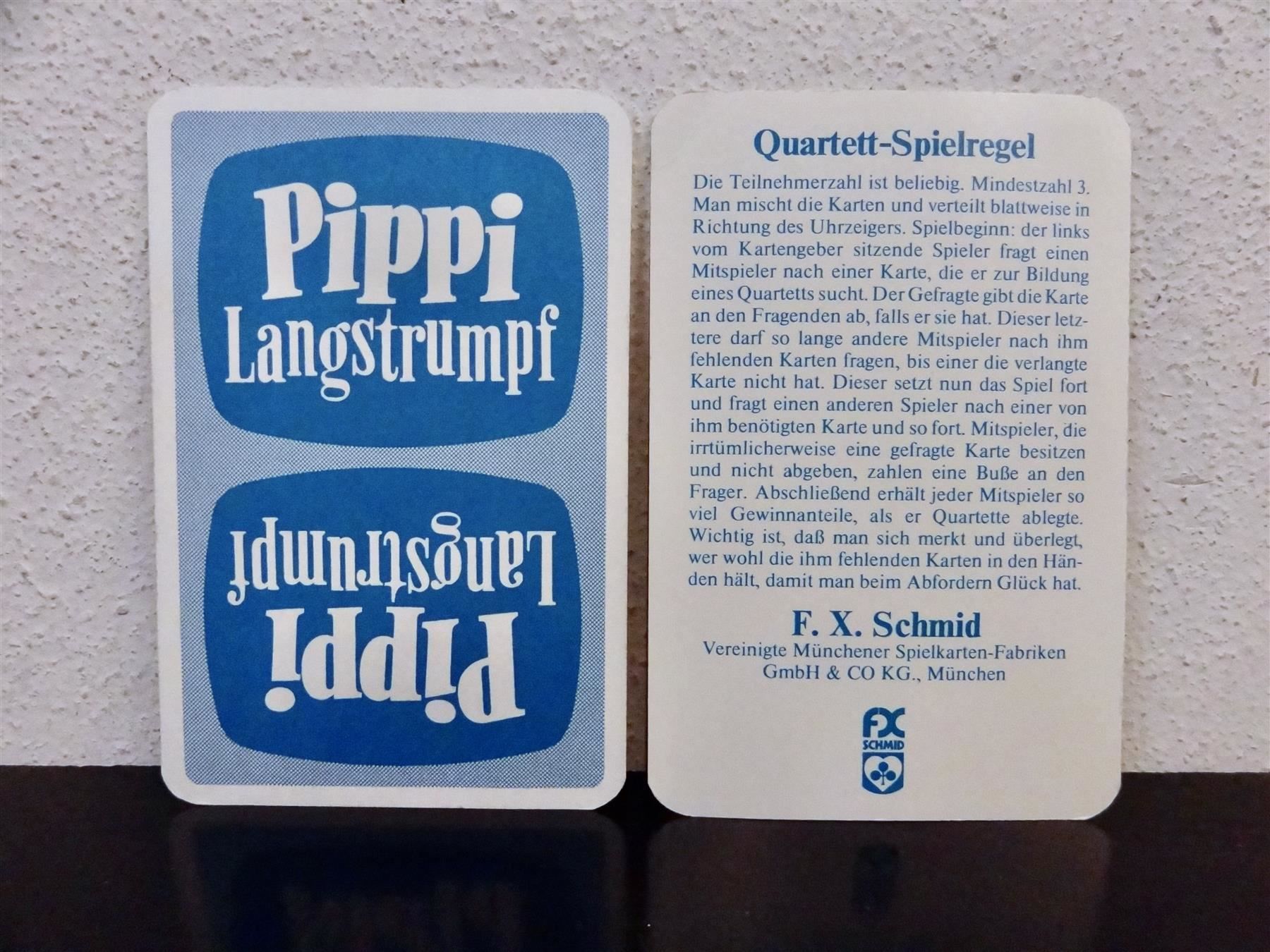 Ravensburger Giochi: schönes altes Quartett PIPPI LANGSTRUMPF – Usato da Kerzers venduto da wisaundso 2