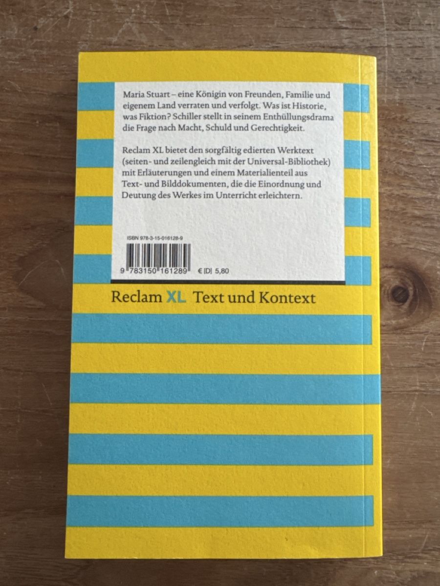 Libri: Maria Stuart - Friedrich Schiller – Usato da Zürich venduto da Rymira 1