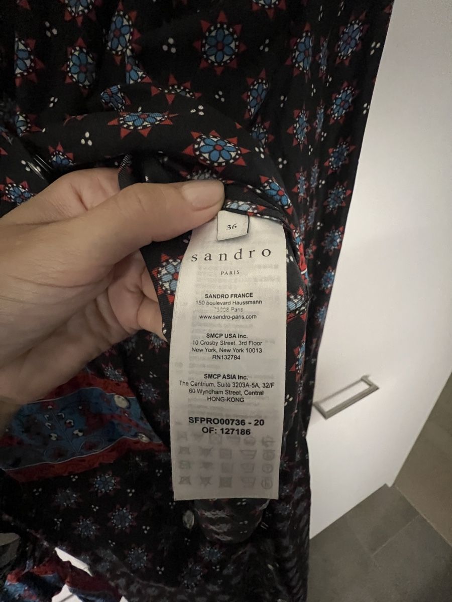 Sandro Vestiti: Sandro Kleid 100% Seide Grösse 36 – Usato da Zürich venduto da Mbraunschweig 5
