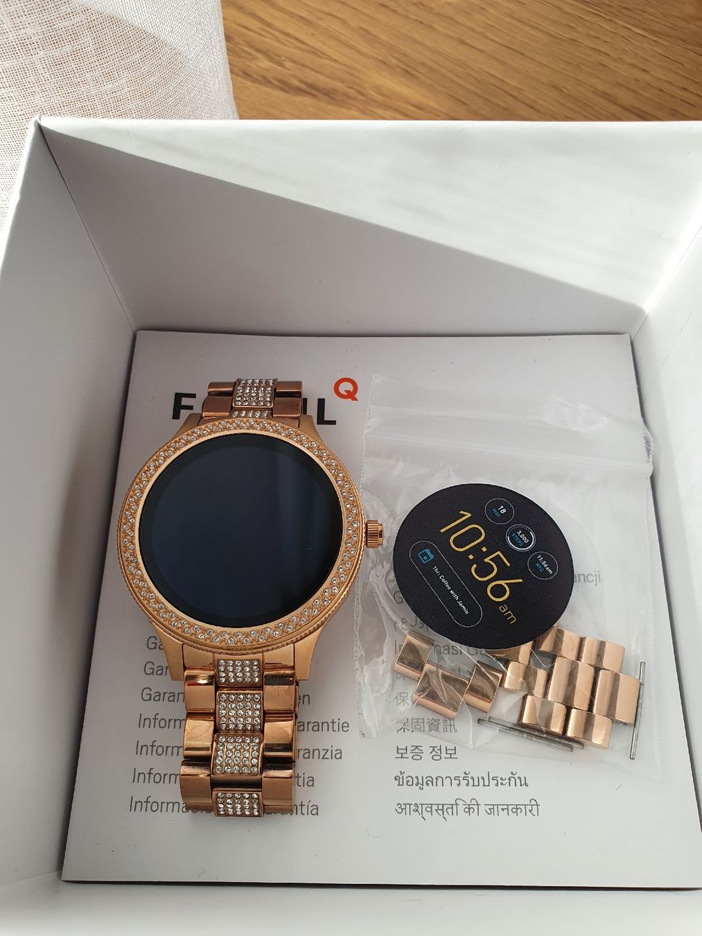 Fossil Smartwatch: Fossil  Damen Smartwatch Roségold Strass – Gebraucht aus Willisau von dah_z8tf 2