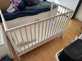 Gitterbett / Babybett weiss (IKEA)