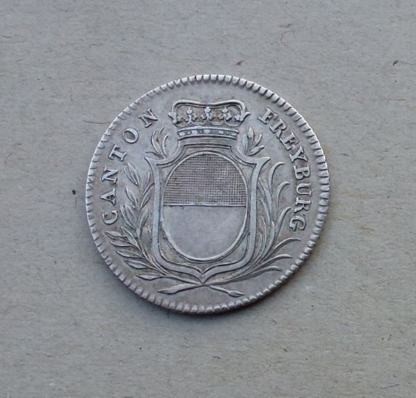 Tutti le monete: Fribourg ++ 10 Batzen 1812 – Usato da Walkringen venduto da Casablanca777