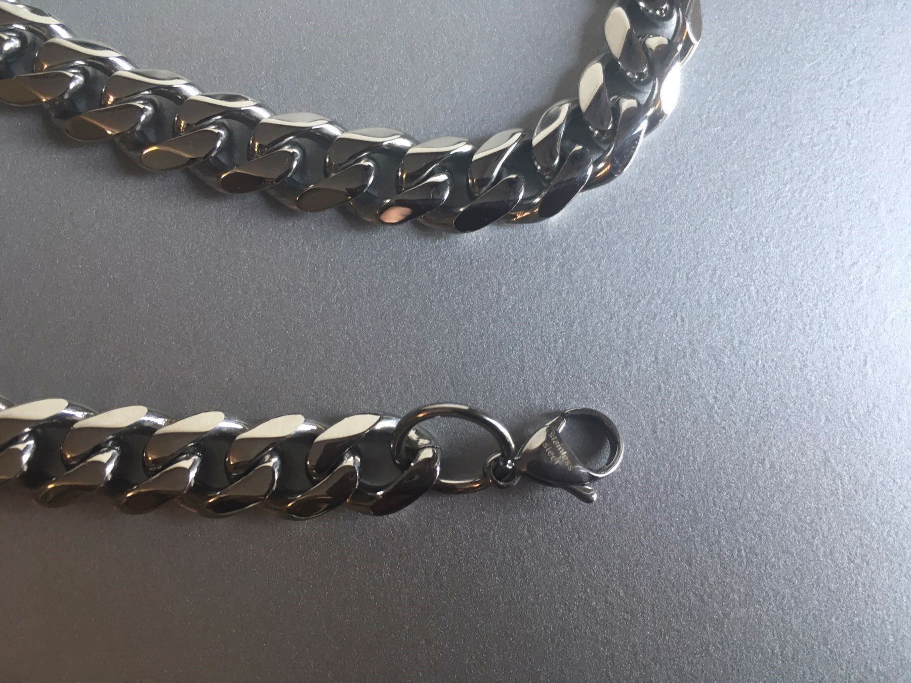 Catenine: Panzerkette aus Edelstahl 10mm – Nuovo e nell'imballaggio originale da Zürich venduto da MEVAS-Schmuck 4