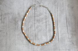 Halskette / Modeschmuck ca 45cm   (braun)
