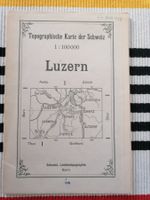 Luzern anno 1910🌞1:100'000 Topographische Karte der Schweiz
