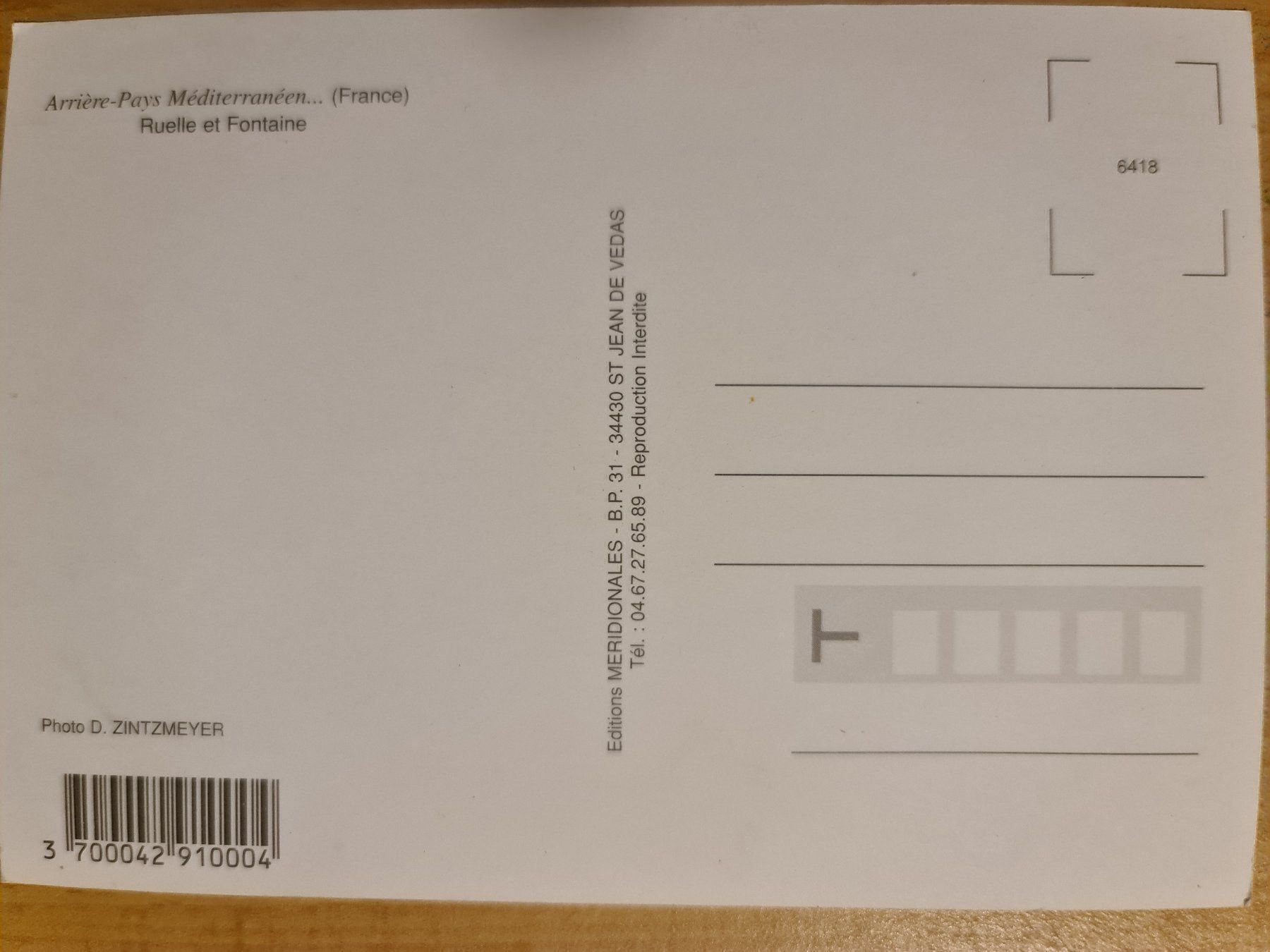 Cartoline postali: Ansichtskarte Arrière Pays Frankreich – Usato da Dintikon venduto da Vexi 1