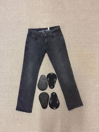 Motorradjeans ROKKER HUNTER Grey, W34 L32, inkl. Protektoren