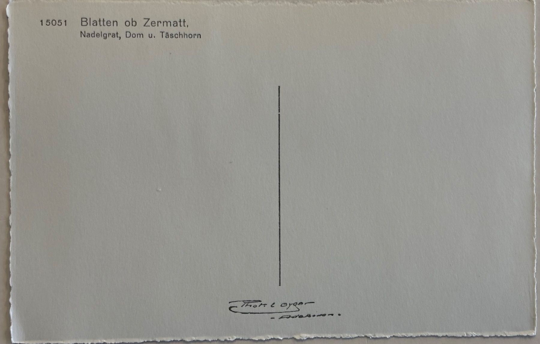 Cartoline postali: E. Gyger - Blatten ob Zermatt – Usato da Frauenfeld venduto da Merk52 1
