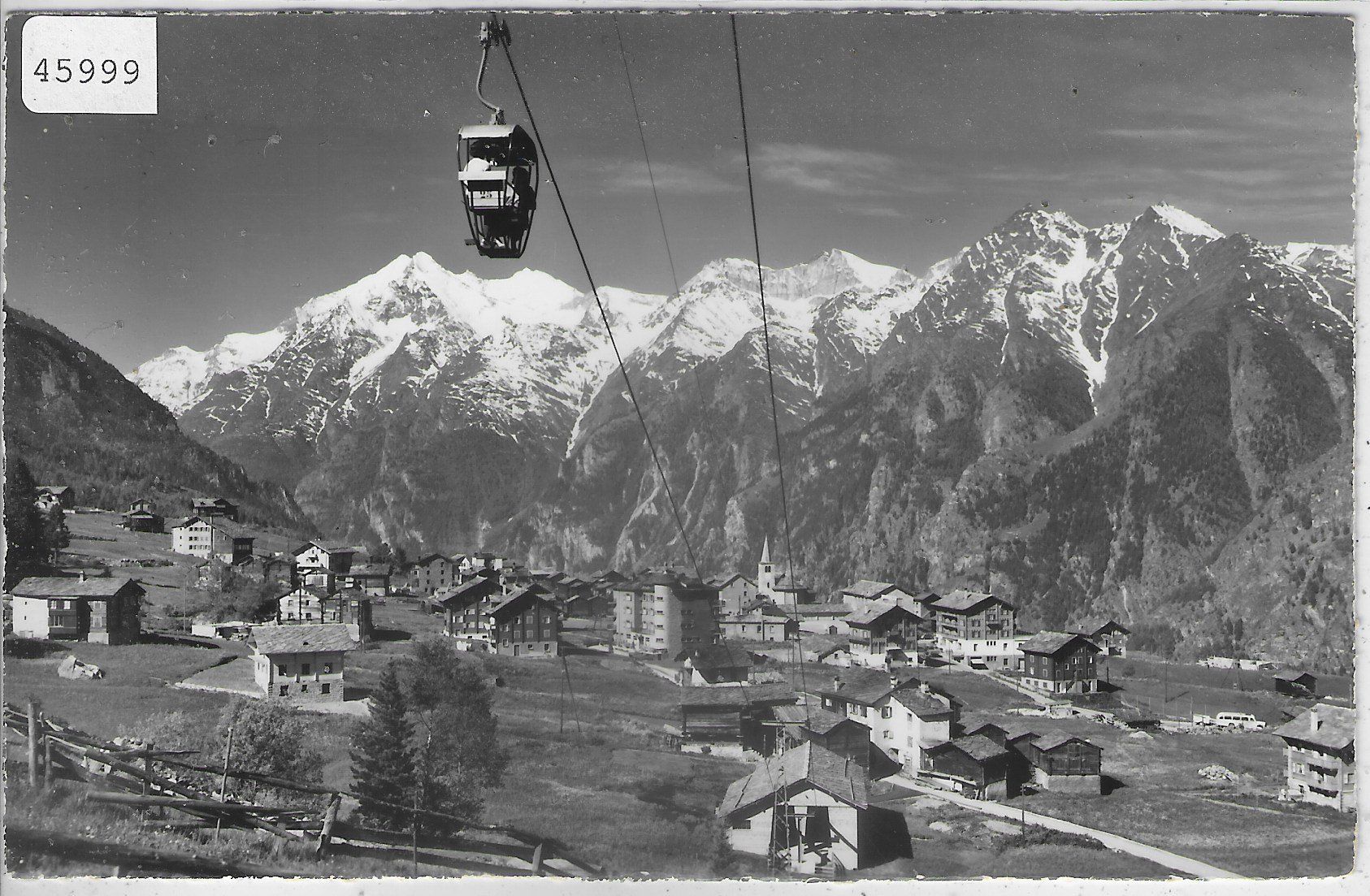 Cartoline postali: Grächen - Sesselbahn Grächen-Hannigalp – Usato da Ettingen venduto da Kartenplanet