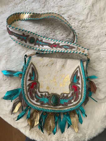 BRANDNEW Cowgirl Echtleder/Fell Handarbeit