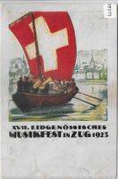 XVII. Eidg. Musikfest in Zug 1923 - Fest-Postkarte