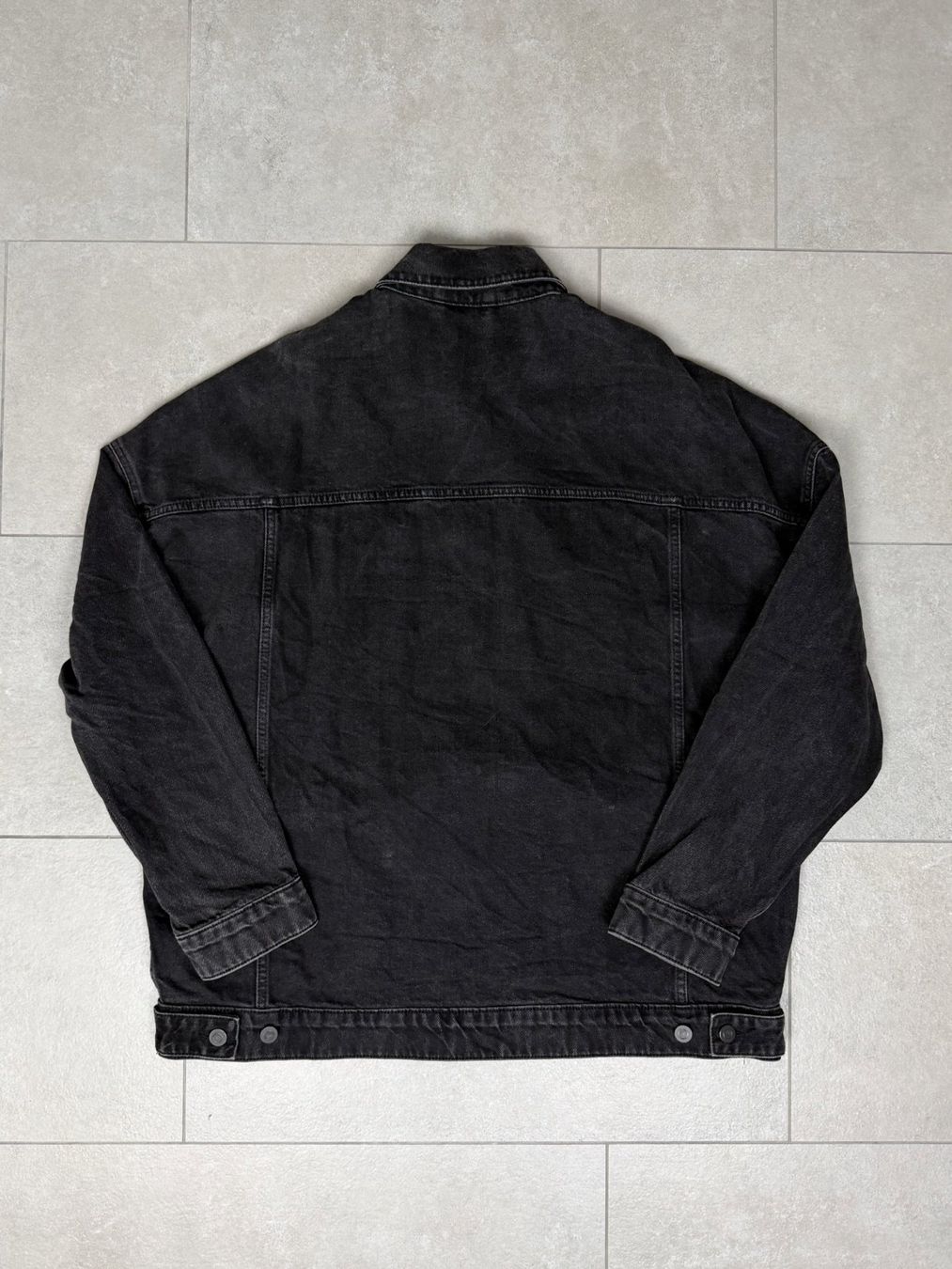 Asos Giacche: Asos Design Black Oversized Denim Jacket – Usato da Biel/Bienne venduto da sami0788480082 2