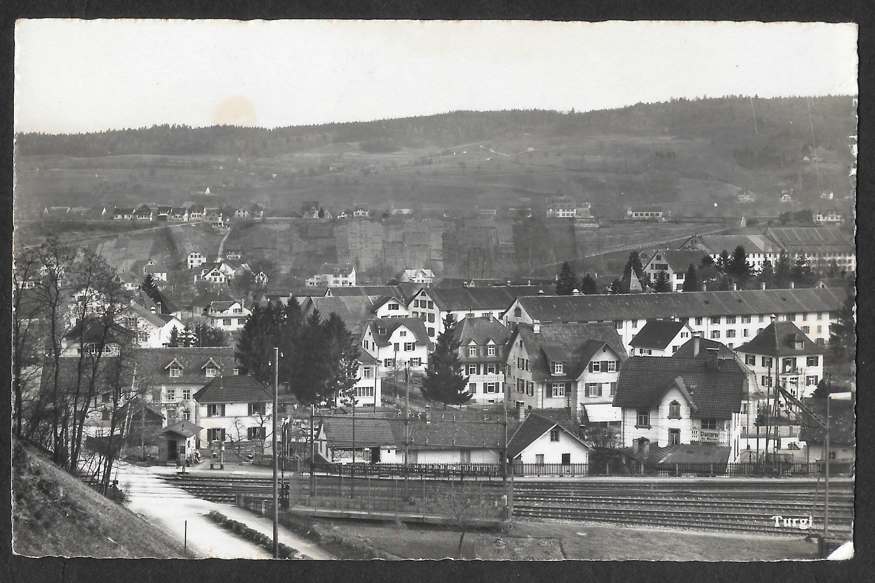 Cartoline postali: Turgi Teilansicht Feldpoststempel – Usato da Olten venduto da clotaldi