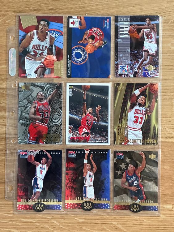 Lot De Cartes Basket Scottie Pippen - Chicago Bulls - Upper Deck - Occasion